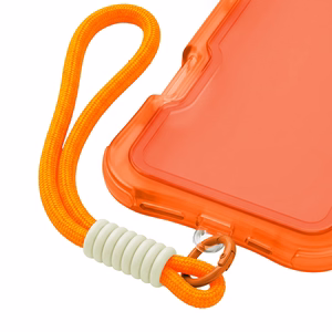 Safepop case with strap for iPhone 16 6,1" orange