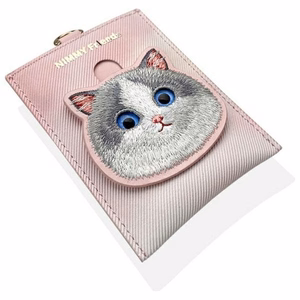 Nimmy Big Eyed Pet 2.0 Cat 3-in-1 Phone Bag + Wallet + Tracker Ümbris - Roosa