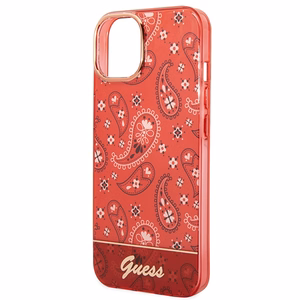Guess GUHCP14MHGBNHR iPhone 14 Plus 6.7" красный/красный жёсткий чехол Bandana Paisley