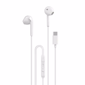 Dudao X3C kõrvasisesed juhtmega USB-C kõrvaklapid 1,2 m - valged