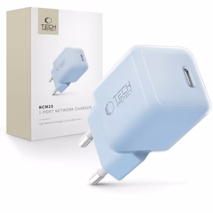 Tech-Protect NCM25 USB-C PD 25W Wall Laadija - sinine