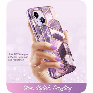 Supcase Cosmo iPhone 14 Plus Ümbris - roosa Marble