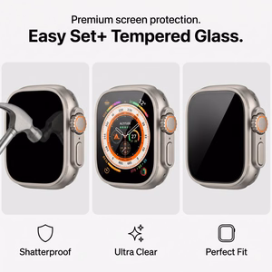 Tech-Protect Easy Set+ Karastatud klaas 2-pack jaoks Apple Watch Ultra 1/2 49mm - Clear
