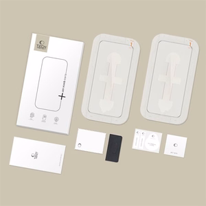 Tech-Protect Quick Set+ 2-pack karastatud klaas jaoks iPhone 15 Pro - must