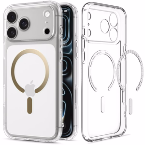 Spigen Ultra Hybrid MagSafe ümbris iPhone 18 Pro Max / 17 Pro Max jaoks, läbipaistev kuldne