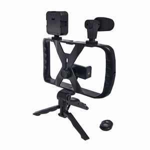 Selfie stick with Juhtmevaba remote control tripod with LED / microphone jaoks live broadcast TL-49T must
