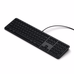 Wired keyboard USB A/USB C QWERTY Dual (Mac/Windows) Satechi Slim LX3 Wired space black