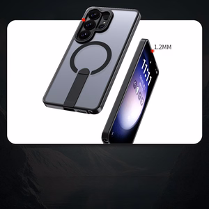 Чехол Hybrid Armor X с подставкой и MagSafe для Samsung Galaxy S26 Ultra - чёрный