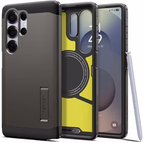 SPIGEN ümbris TOUGH ARMOR compatible with MagSafe jaoks SAMSUNG S25 Ultra gunmetal