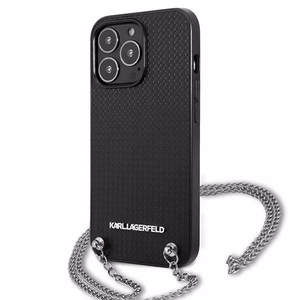 Karl Lagerfeld Monogram Plaque Чехол для iPhone 13 Pro / 13 6.1" - чёрный
