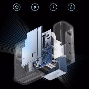 Cuktech CUKAD1003EUG GaN 100W Wall Laadija 2 x USB-C 1 x USB-A with USB-C Kaabel - hall