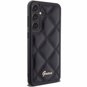 Guess GUHCS23FEPSQSQSK S23 FE S711 must/must hardcase Quilted Metal Logo
