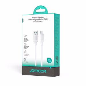 Joyroom S-A62 Lively Series 3A USB-A - USB-C kaabel 1.2 m - valge