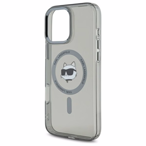 Karl Lagerfeld IML Metal Choupette Head MagSafe Ümbris jaoks iPhone 16 Pro Max - must