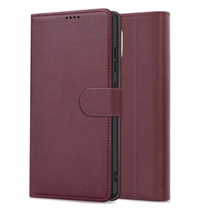 Ümbris Fancy Wallet Samsung A515 A51 burgundia