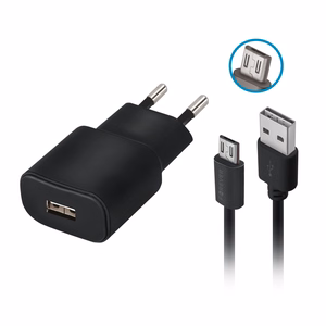 Forever TC-01 зарядное устройство 1x USB 2A черный + microUSB кабель