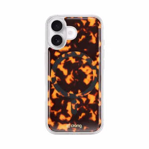 Чехол Crong Deluxe MAG Cover MagSafe для iPhone 17, с рисунком под черепаховый панцирь