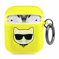 Karl Lagerfeld Choupette ümbris AirPods 1/2 jaoks - kollane