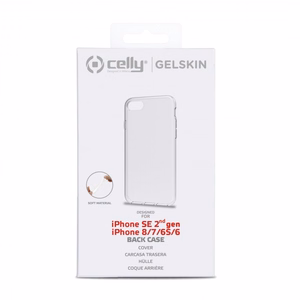 Läbipaistev CELLY Gelskin tagakorpus iPhone SE 2022 / SE 2020 / 8 / 7 / 6s / 6 jaoks