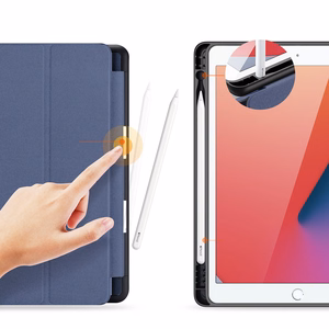 Dux Ducis Domo ümbris with flap and smart sleep jaoks iPad 7 / 8 / 9 10.2'' - sinine