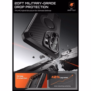 Supcase Unicorn Beetle Pro Mag MagSafe 2-komplektne ümbris Samsung Galaxy S26 Ultra jaoks - must