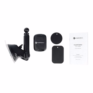 Magnetic car phone hoidja Forcell F-Grip Carbon H-CT327 windshield / dashboard must