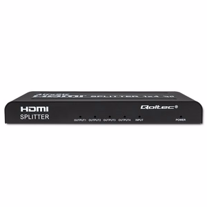 Qoltec 51798 aktiivne HDMI splitter 4 x HDMI 4K x 2K | 3,4 Gb/s