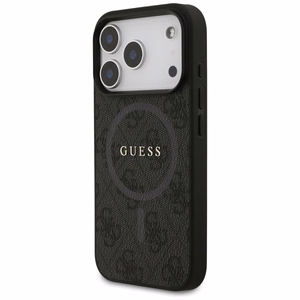 Guess 4G Ring Classic Logo MagSafe ümbris jaoks iPhone 17 Pro - must