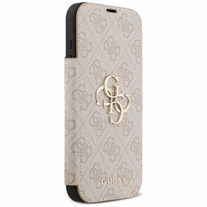 Guess Book 4G Metal Logo Ümbris jaoks iPhone 17 Pro Max - Roosa