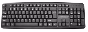 Esperanza EK134 klaviatuur USB must