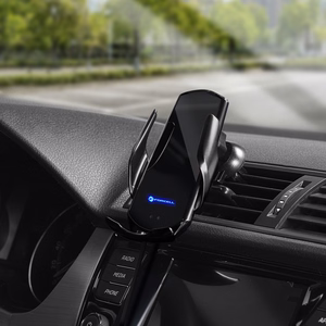 Juhtmevaba car phone hoidja automatic Forcell F-Grip HS1 Qi 15W windshield / air vent must