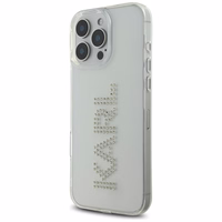 Karl Lagerfeld IML Rhinestones Logo iPhone 16 Pro Ümbris - Clear