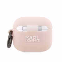 Karl Lagerfeld KLA3RUNIKP AirPods 3 cover roosa/roosa Silicone Karl Head 3D