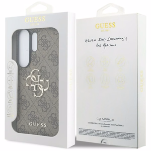 Guess ümbris 4G Big Metal Logo for Samsung Galaxy S26 Ultra pruun