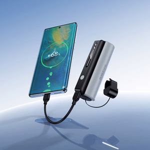 Borofone BJ87 Star akupank 5000mAh Type-C taskulambiga must