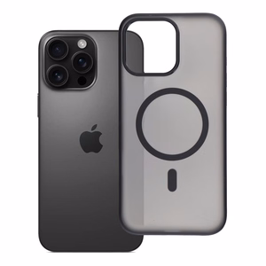 Case for iPhone 16 PRO MAX Flexline Mag Cover compatible with MagSafe black
