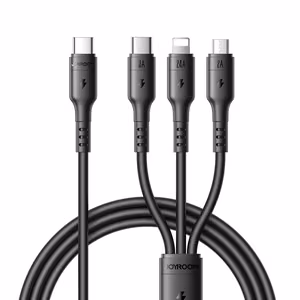 USB Kaabel Joyroom S-A61 USB-C kuni USB-C/Lightning/MicroUSB 3.5A 1.2m must