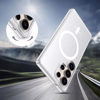 Tech-Protect MagSlim MagSafe Ümbris jaoks Samsung Galaxy S25 Ultra - läbipaistev