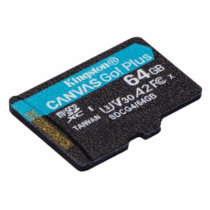 Kingston memory card 64GB microSDXC Canvas Go Plus Gen4 200MB/s A2 U3 V30