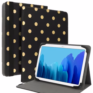 Wonder Canvas Tablet Ümbris 13 inches kuldne polka-dot