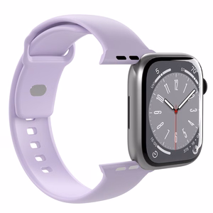 Puro Icon Silicone Strap jaoks Apple Watch 42 / 44 / 45 / 49 mm - Lavender (2 pcs.)