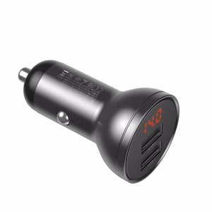 Car laadija Baseus Digital Display 24W 2xUSB-A must CCBX-0G