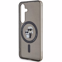 Karl Lagerfeld IML Karl&Choupette MagSafe ümbris jaoks Samsung Galaxy S24 - must