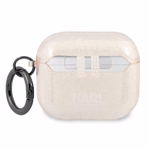 Karl Lagerfeld Glitter Karl's Head чехол для AirPods 3 - золотой