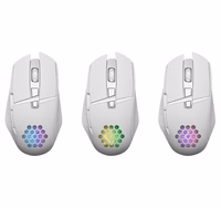 MOUSE DEFENDER GM-514 GLORY OPTIC RF RGB 3200dpi 7P valge