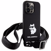 Karl Lagerfeld KLHCP15XSCBSCNK iPhone 15 Pro Max 6.7" hardcase must/must Crossbody Silicone Choupette