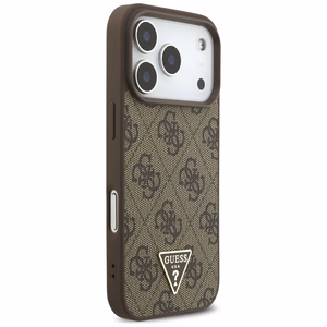 Guess 4G Strap Triangle Logo MagSafe ümbris jaoks iPhone 17 Pro - brown