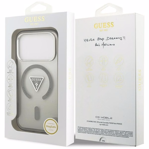 GUESS ümbris jaoks IPHONE 17 Pro compatible with MagSafe GUHMP17LHGTMLCGA (IML Gradient W/ Triangle Logo) khaki