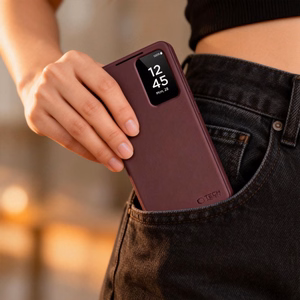 Tech-Protect Wallet чехол для Samsung Galaxy S26+ бордовый