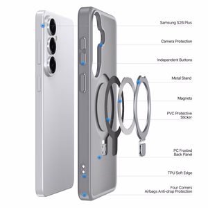 Чехол Dux Ducis Yind с магнитной подставкой для Samsung S947 S26 Plus серый